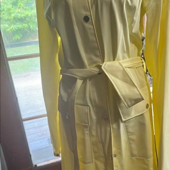 Rains Yellow Hooded Raincoat - Picture 4 of 12